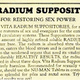 Illustration for article titled In the early 1900s, real men used radium suppositories